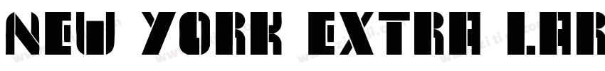 New York Extra Large字体转换